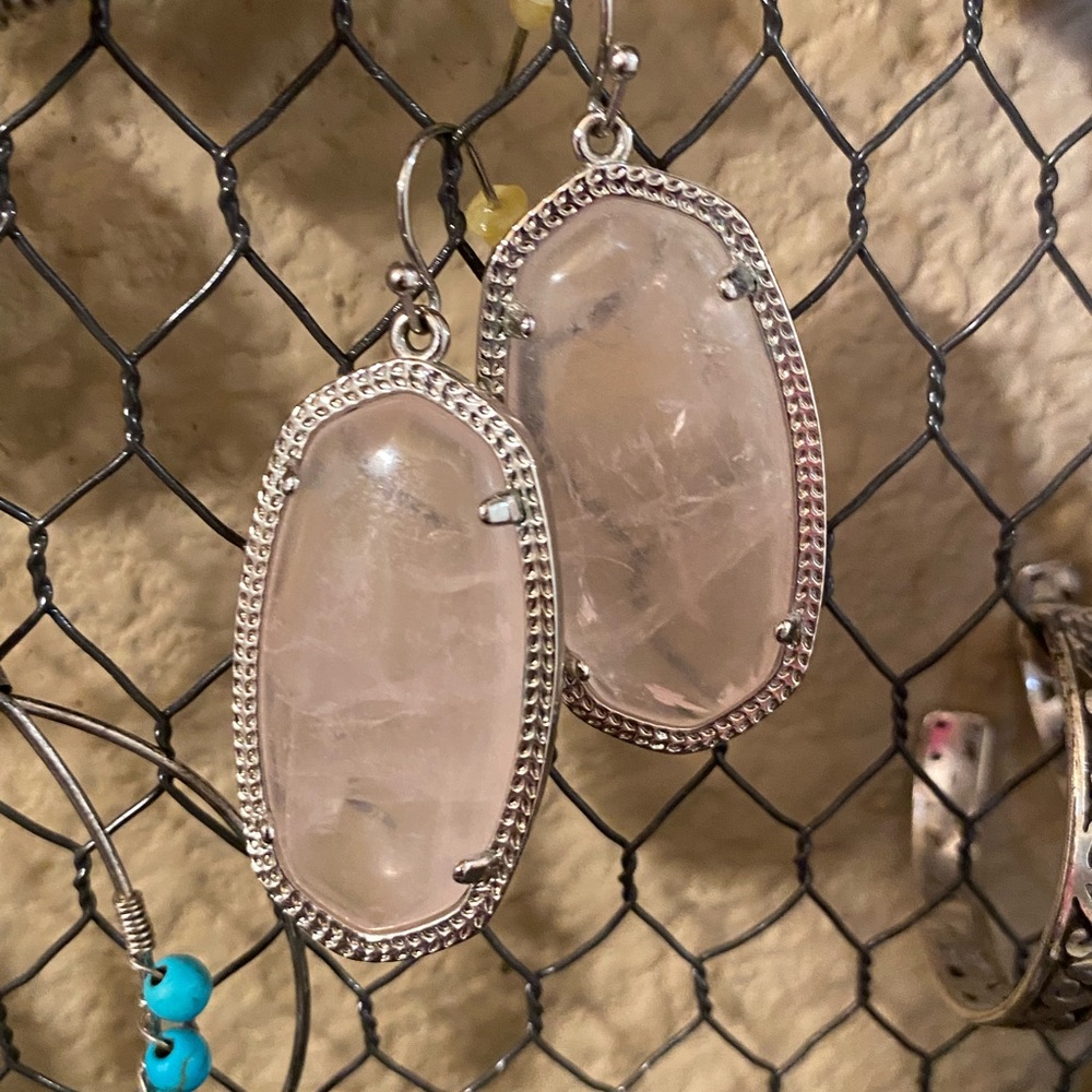 Kendra Scott silver drop earrings